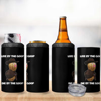 Cowboy Peanut Meme 4 in 1 Can Cooler Tumbler Live By The Goop Die By The Goop - Wonder Print Shop