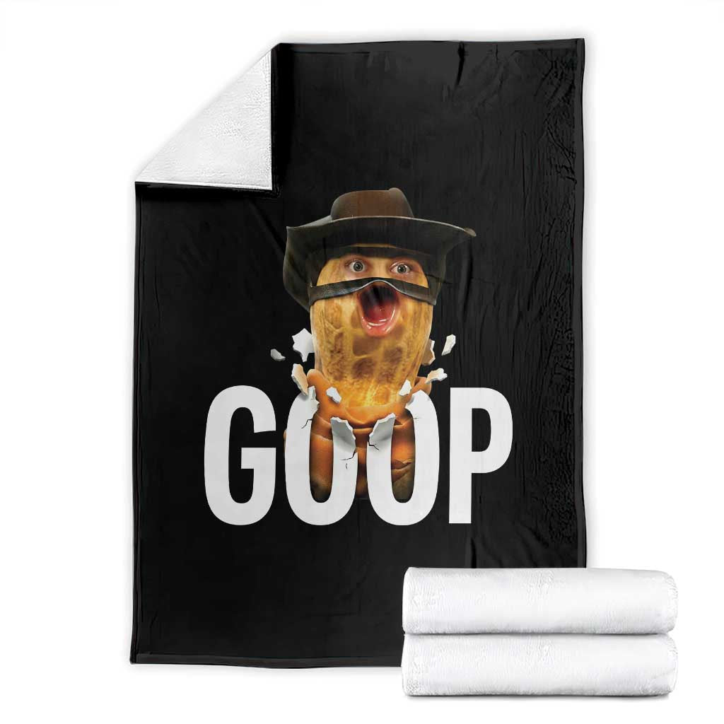 Goop Meme Explosion Throw Blanket Screaming Peanut Cowboy Brainrot Energy - Wonder Print Shop