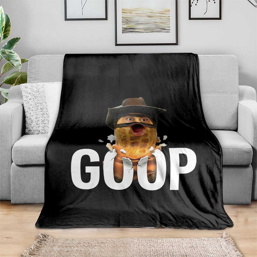 Goop Meme Explosion Throw Blanket Screaming Peanut Cowboy Brainrot Energy - Wonder Print Shop