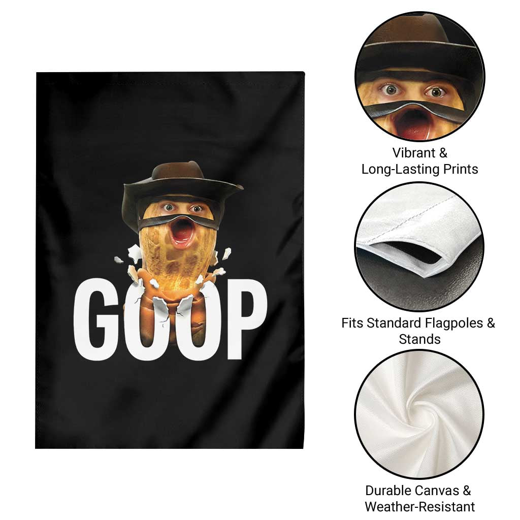 Goop Meme Explosion Garden Flag Screaming Peanut Cowboy Brainrot Energy - Wonder Print Shop
