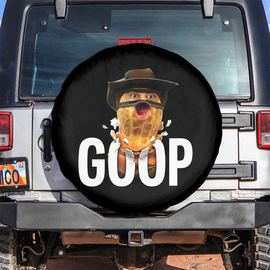 Goop Meme Explosion Spare Tire Cover Screaming Peanut Cowboy Brainrot Energy - Wonder Print Shop