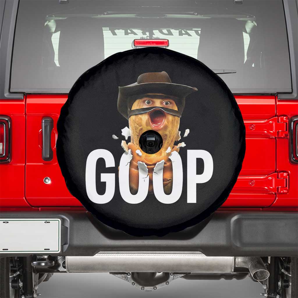 Goop Meme Explosion Spare Tire Cover Screaming Peanut Cowboy Brainrot Energy - Wonder Print Shop