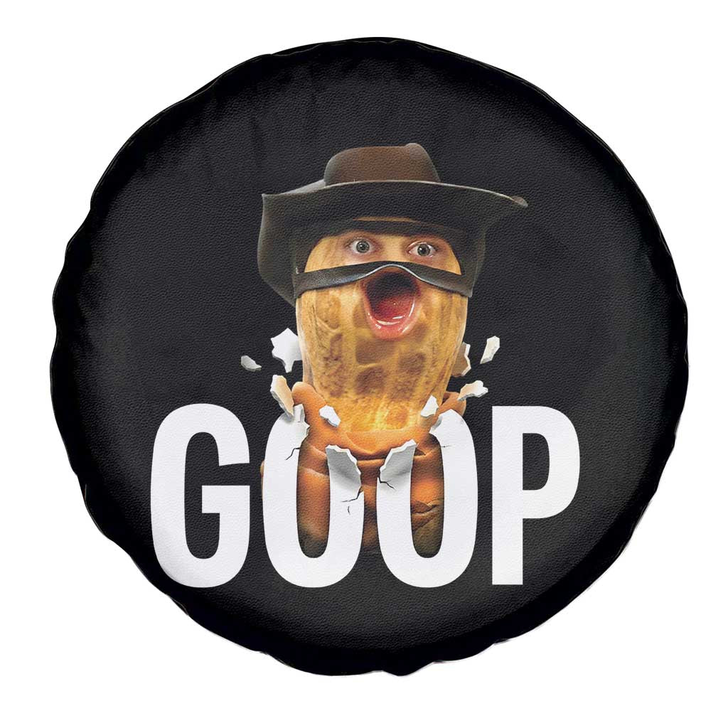 Goop Meme Explosion Spare Tire Cover Screaming Peanut Cowboy Brainrot Energy - Wonder Print Shop