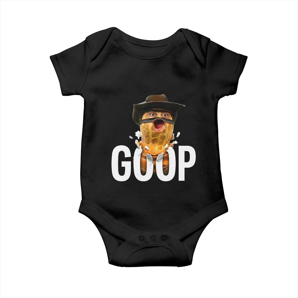 Goop Meme Explosion Baby Onesie Screaming Peanut Cowboy Brainrot Energy - Wonder Print Shop