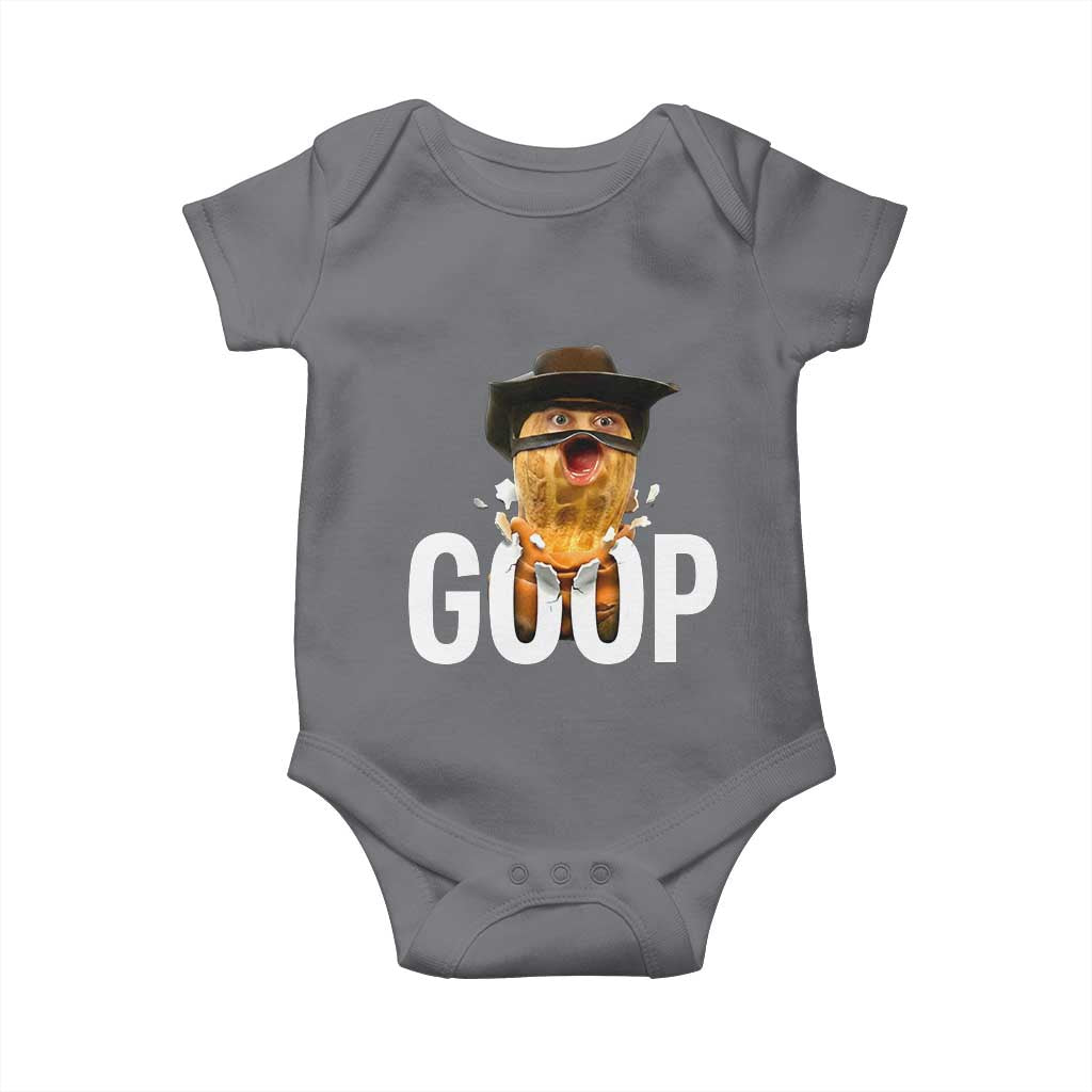 Goop Meme Explosion Baby Onesie Screaming Peanut Cowboy Brainrot Energy - Wonder Print Shop
