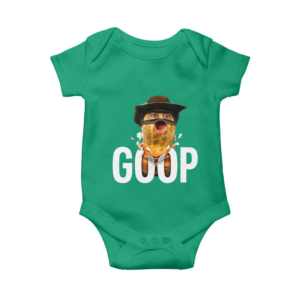 Goop Meme Explosion Baby Onesie Screaming Peanut Cowboy Brainrot Energy - Wonder Print Shop