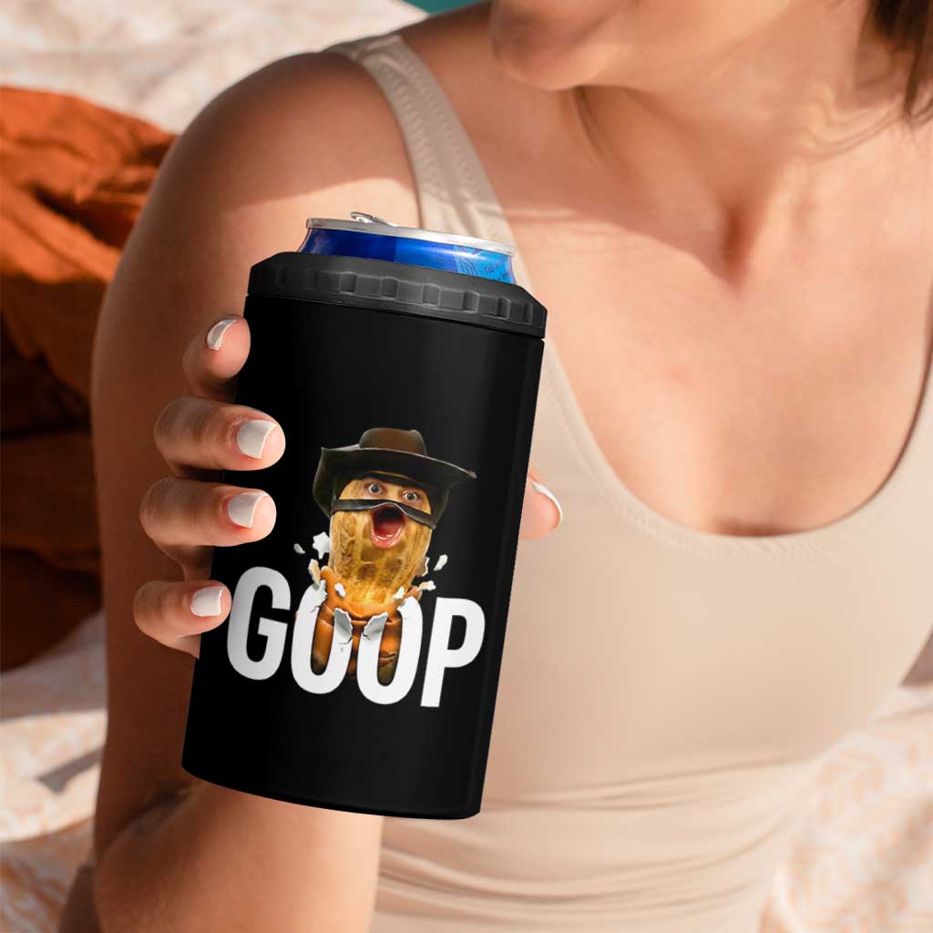 Goop Meme Explosion 4 in 1 Can Cooler Tumbler Screaming Peanut Cowboy Brainrot Energy - Wonder Print Shop
