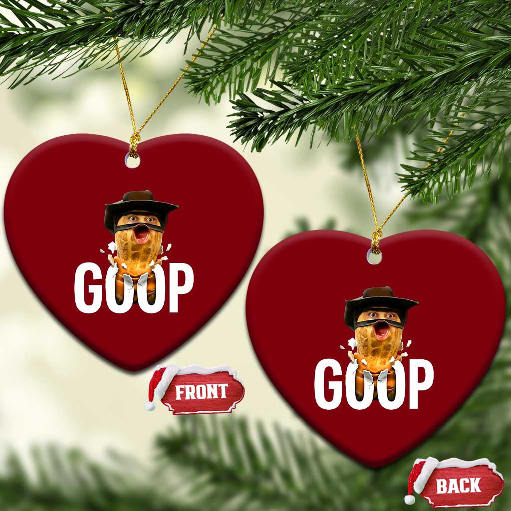 Goop Meme Explosion Ceramic Ornament Screaming Peanut Cowboy Brainrot Energy - Wonder Print Shop