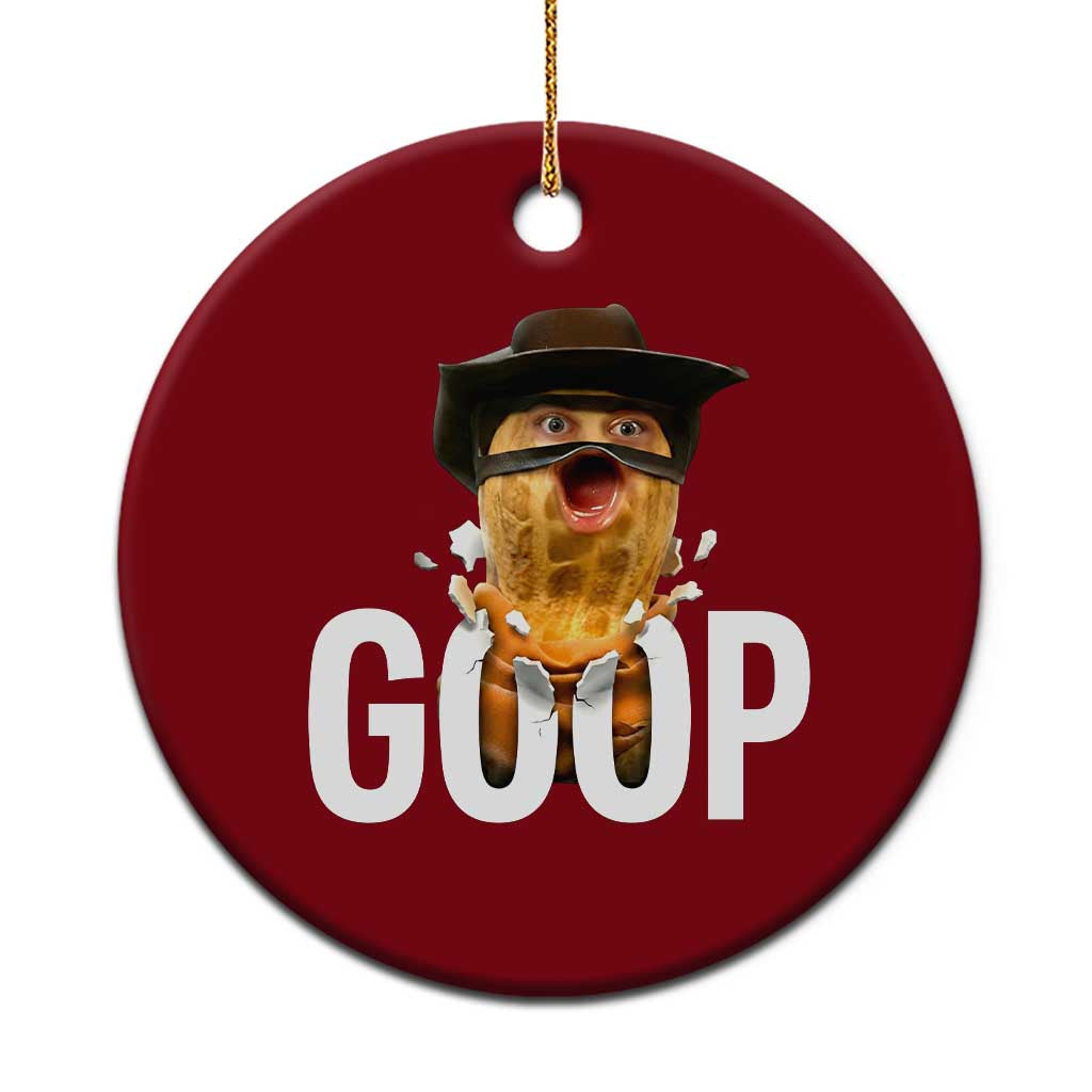 Goop Meme Explosion Ceramic Ornament Screaming Peanut Cowboy Brainrot Energy - Wonder Print Shop