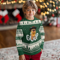 Goop Meme Explosion Ugly Christmas Sweater Screaming Peanut Cowboy Brainrot Energy - Wonder Print Shop