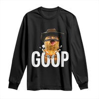 Goop Meme Explosion Long Sleeve Shirt Screaming Peanut Cowboy Brainrot Energy - Wonder Print Shop