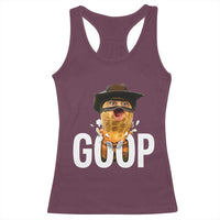 Goop Meme Explosion Racerback Tank Top Screaming Peanut Cowboy Brainrot Energy - Wonder Print Shop
