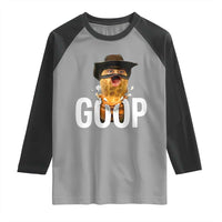 Goop Meme Explosion Raglan Shirt Screaming Peanut Cowboy Brainrot Energy - Wonder Print Shop