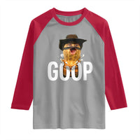 Goop Meme Explosion Raglan Shirt Screaming Peanut Cowboy Brainrot Energy - Wonder Print Shop
