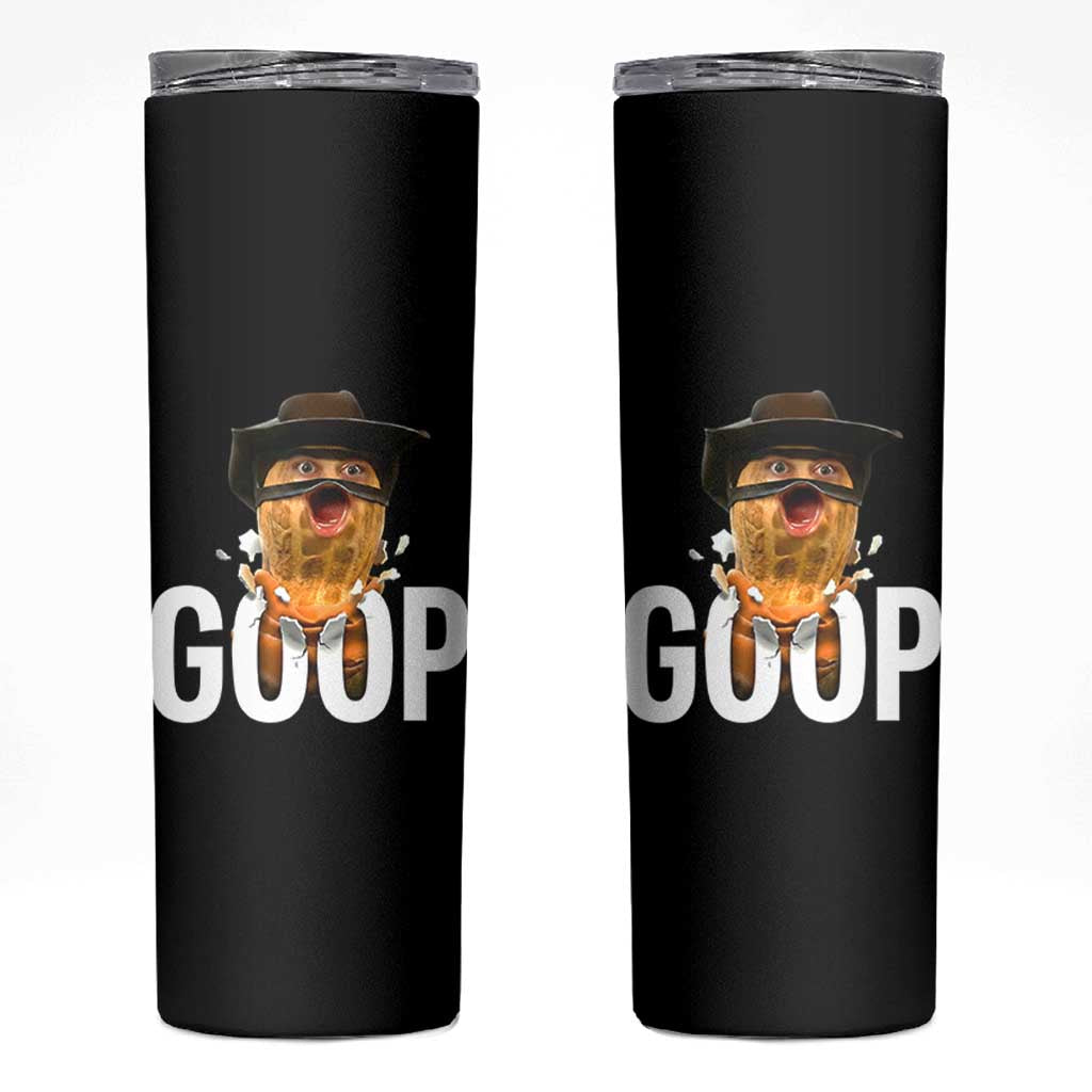 Goop Meme Explosion Skinny Tumbler Screaming Peanut Cowboy Brainrot Energy - Wonder Print Shop
