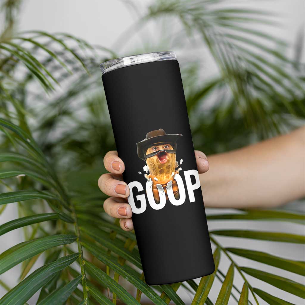 Goop Meme Explosion Skinny Tumbler Screaming Peanut Cowboy Brainrot Energy - Wonder Print Shop