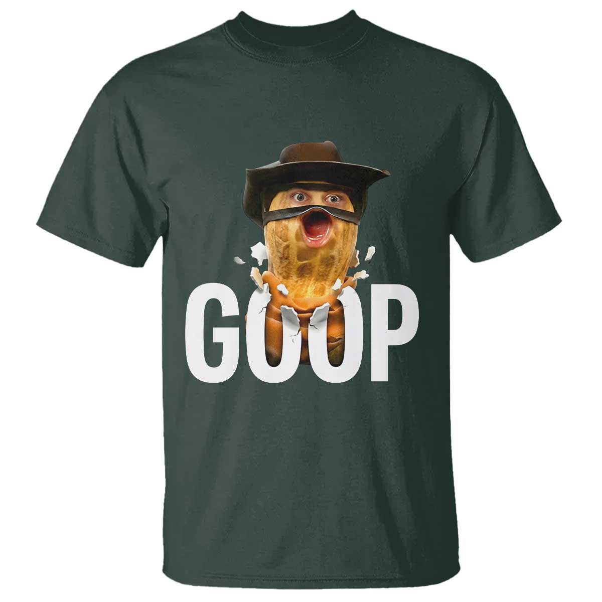 Goop Meme Explosion T Shirt Screaming Peanut Cowboy Brainrot Energy - Wonder Print Shop