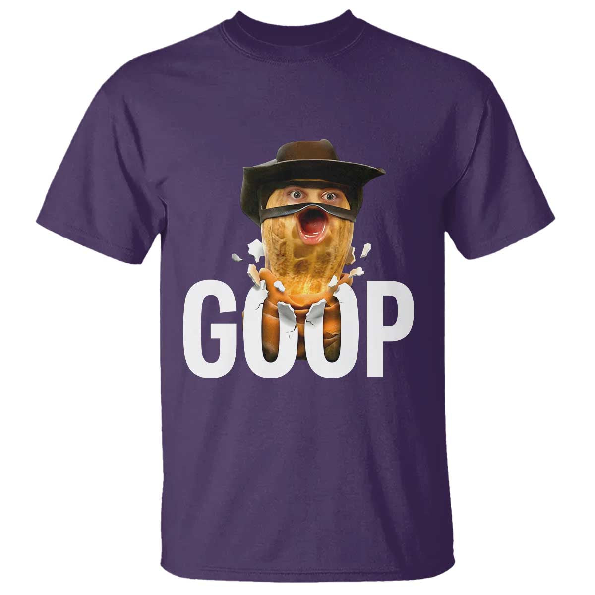 Goop Meme Explosion T Shirt Screaming Peanut Cowboy Brainrot Energy - Wonder Print Shop