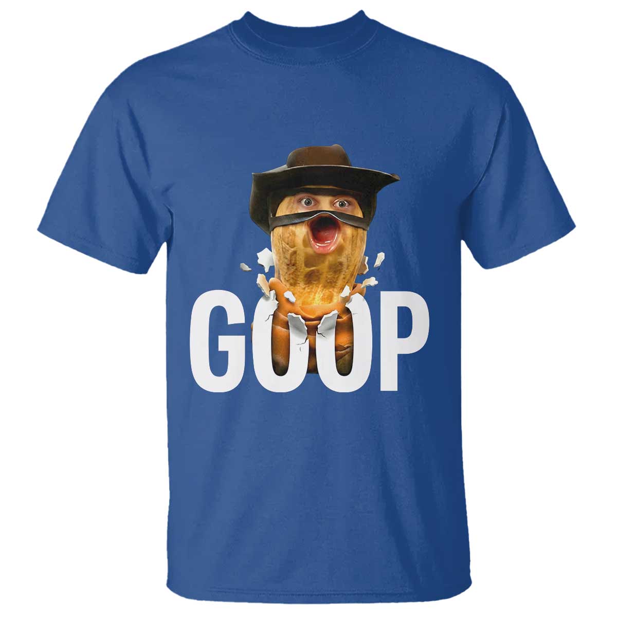 Goop Meme Explosion T Shirt Screaming Peanut Cowboy Brainrot Energy - Wonder Print Shop
