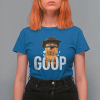 Goop Meme Explosion T Shirt For Women Screaming Peanut Cowboy Brainrot Energy - Wonder Print Shop