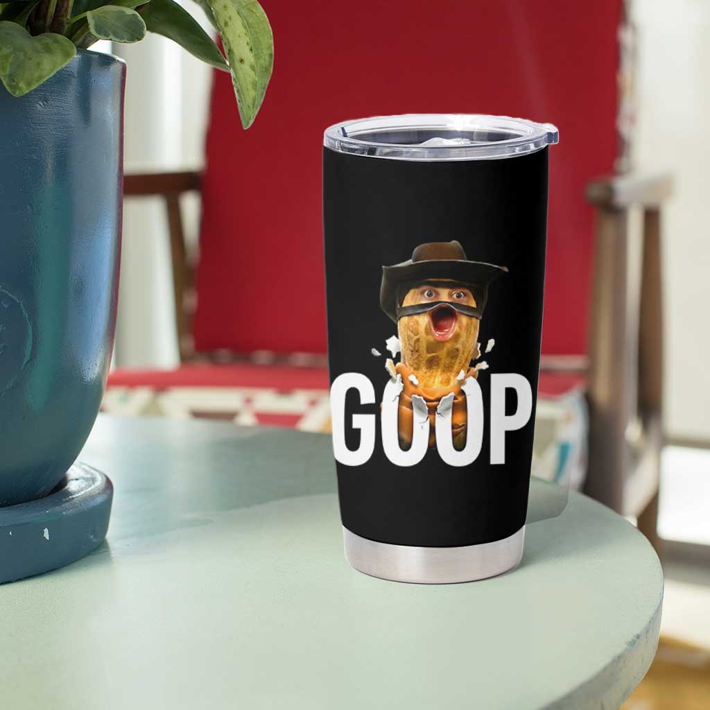 Goop Meme Explosion Tumbler Cup Screaming Peanut Cowboy Brainrot Energy - Wonder Print Shop
