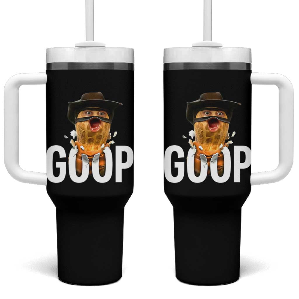 Goop Meme Explosion Tumbler With Handle Screaming Peanut Cowboy Brainrot Energy - Wonder Print Shop