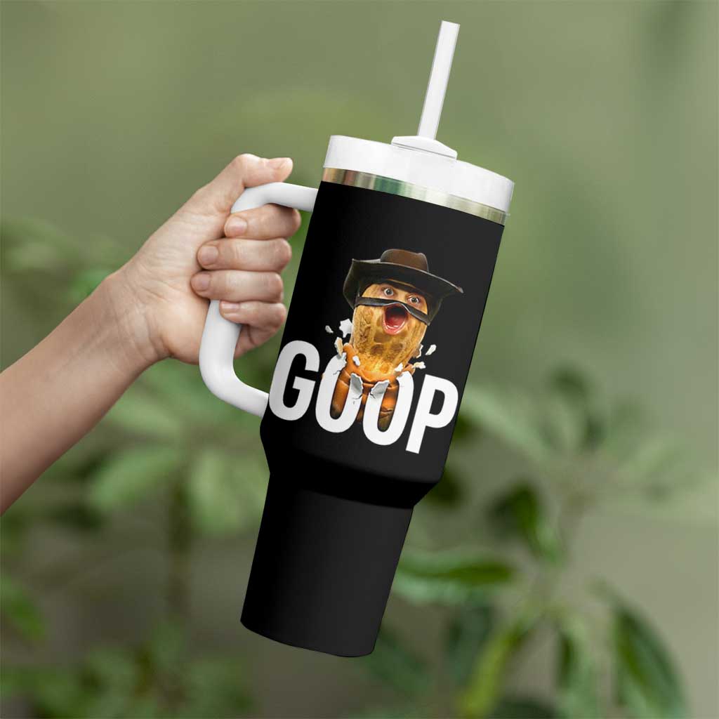 Goop Meme Explosion Tumbler With Handle Screaming Peanut Cowboy Brainrot Energy - Wonder Print Shop