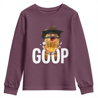 Goop Meme Explosion Youth Sweatshirt Screaming Peanut Cowboy Brainrot Energy - Wonder Print Shop