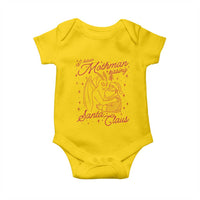 I Saw Mothman Kissing Santa Claus Baby Onesie Funny Cryptid Christmas Gag Gift - Wonder Print Shop