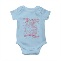 I Saw Mothman Kissing Santa Claus Baby Onesie Funny Cryptid Christmas Gag Gift - Wonder Print Shop