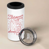I Saw Mothman Kissing Santa Claus 4 in 1 Can Cooler Tumbler Funny Cryptid Christmas Gag Gift - Wonder Print Shop