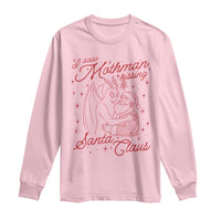 I Saw Mothman Kissing Santa Claus Long Sleeve Shirt Funny Cryptid Christmas Gag Gift - Wonder Print Shop
