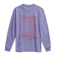 I Saw Mothman Kissing Santa Claus Long Sleeve Shirt Funny Cryptid Christmas Gag Gift - Wonder Print Shop