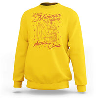 I Saw Mothman Kissing Santa Claus Sweatshirt Funny Cryptid Christmas Gag Gift - Wonder Print Shop