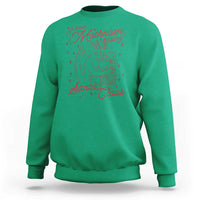 I Saw Mothman Kissing Santa Claus Sweatshirt Funny Cryptid Christmas Gag Gift - Wonder Print Shop