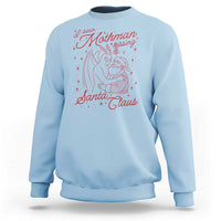 I Saw Mothman Kissing Santa Claus Sweatshirt Funny Cryptid Christmas Gag Gift - Wonder Print Shop