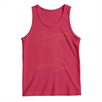 I Saw Mothman Kissing Santa Claus Tank Top Funny Cryptid Christmas Gag Gift - Wonder Print Shop
