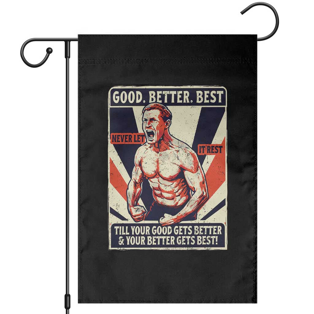 Good Better Best Shirtless Ben Garden Flag Retro Funny Football Coach Meme Gift for Fans - Wonder Print Shop