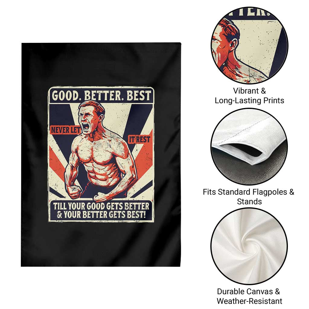 Good Better Best Shirtless Ben Garden Flag Retro Funny Football Coach Meme Gift for Fans - Wonder Print Shop