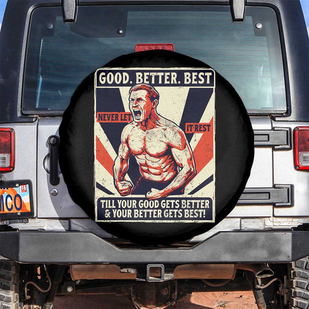 Good Better Best Shirtless Ben Spare Tire Cover Retro Funny Football Coach Meme Gift for Fans - Wonder Print Shop