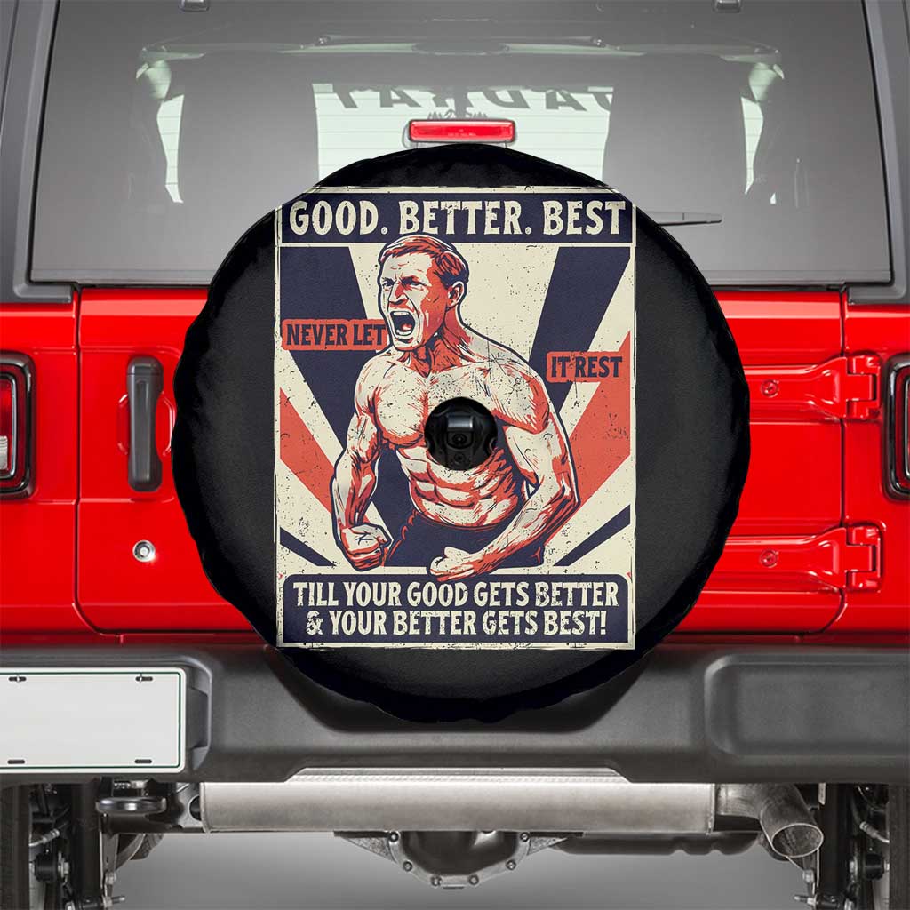 Good Better Best Shirtless Ben Spare Tire Cover Retro Funny Football Coach Meme Gift for Fans - Wonder Print Shop