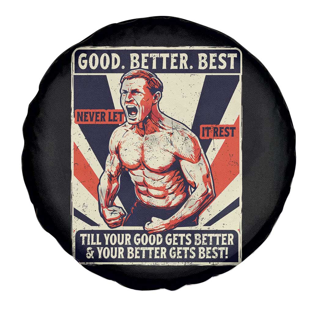 Good Better Best Shirtless Ben Spare Tire Cover Retro Funny Football Coach Meme Gift for Fans - Wonder Print Shop