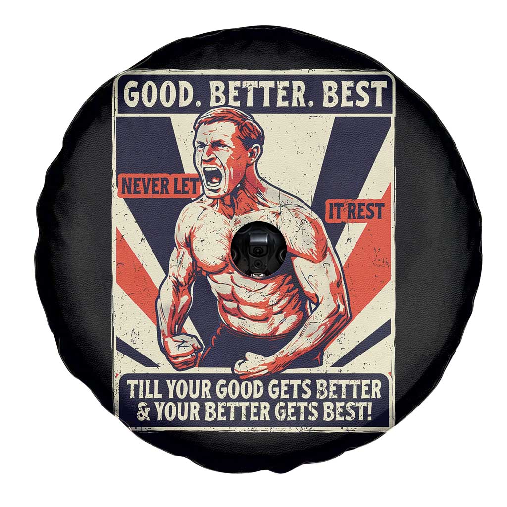 Good Better Best Shirtless Ben Spare Tire Cover Retro Funny Football Coach Meme Gift for Fans - Wonder Print Shop