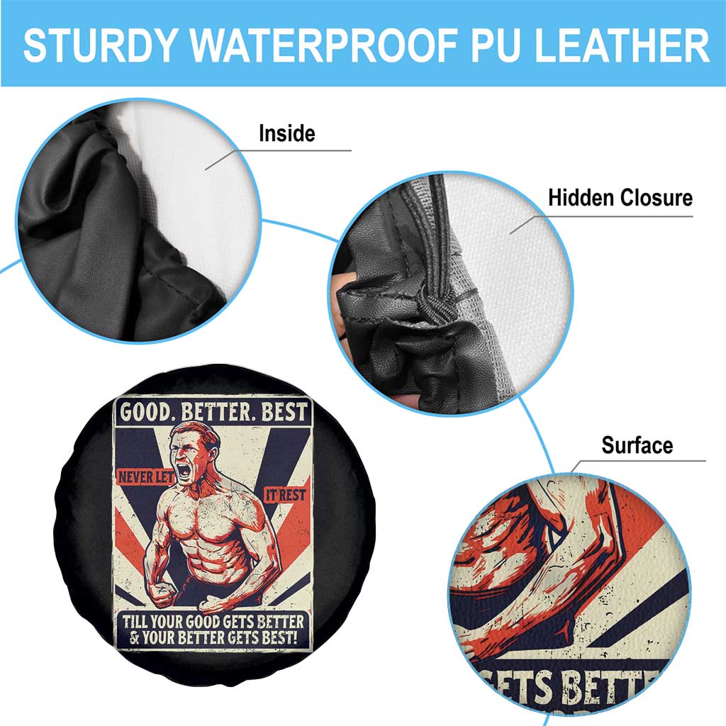 Good Better Best Shirtless Ben Spare Tire Cover Retro Funny Football Coach Meme Gift for Fans - Wonder Print Shop