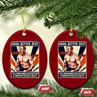 Good Better Best Shirtless Ben Ceramic Ornament Retro Funny Football Coach Meme Gift for Fans - Wonder Print Shop