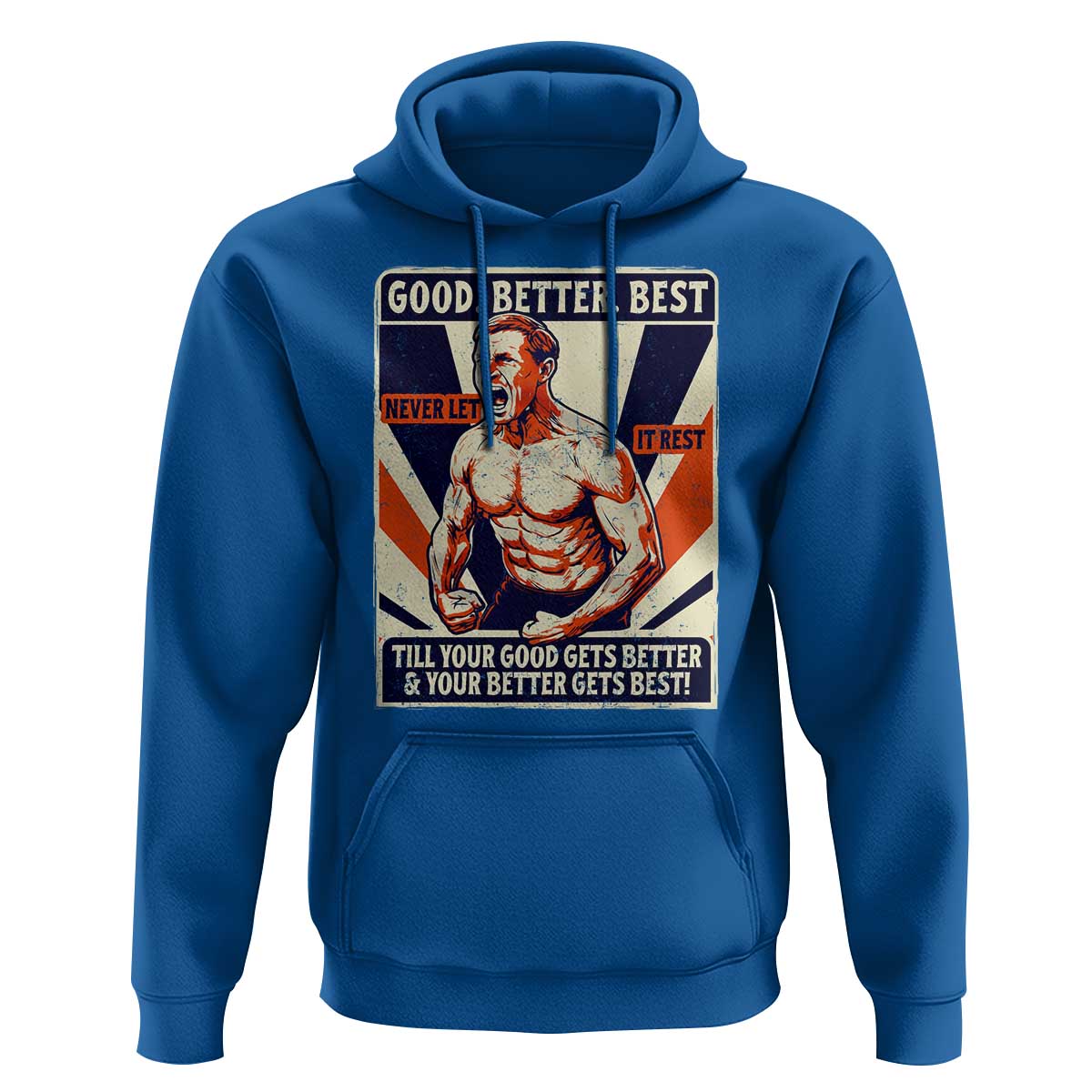 Good Better Best Shirtless Ben Hoodie Retro Funny Football Coach Meme Gift for Fans - Wonder Print Shop