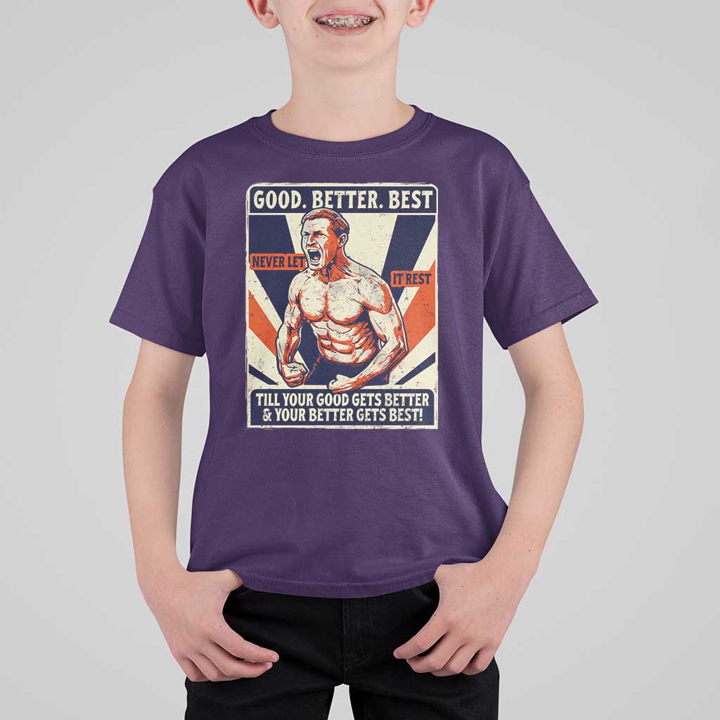 Good Better Best Shirtless Ben T Shirt For Kid Retro Funny Football Coach Meme Gift for Fans - Wonder Print Shop