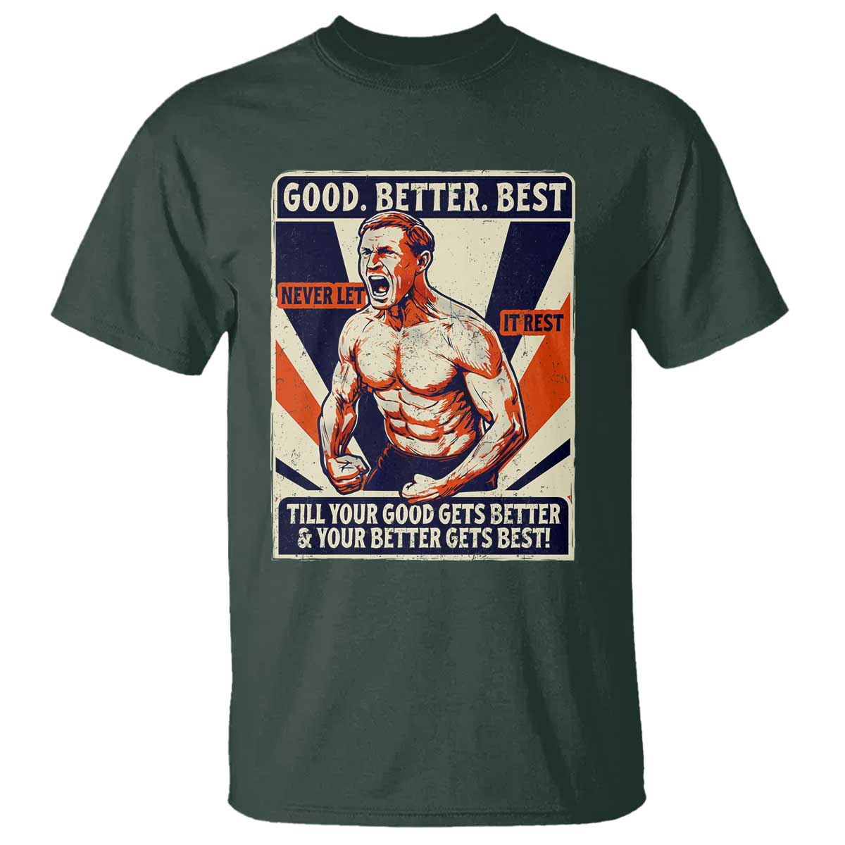 Good Better Best Shirtless Ben T Shirt Retro Funny Football Coach Meme Gift for Fans - Wonder Print Shop