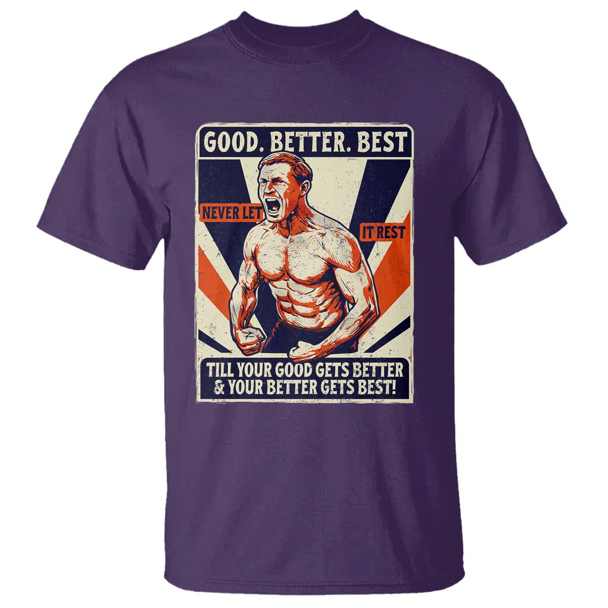 Good Better Best Shirtless Ben T Shirt Retro Funny Football Coach Meme Gift for Fans - Wonder Print Shop