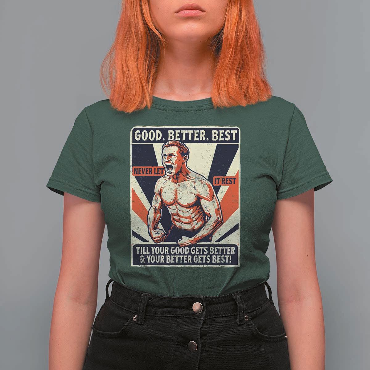 Good Better Best Shirtless Ben T Shirt For Women Retro Funny Football Coach Meme Gift for Fans - Wonder Print Shop
